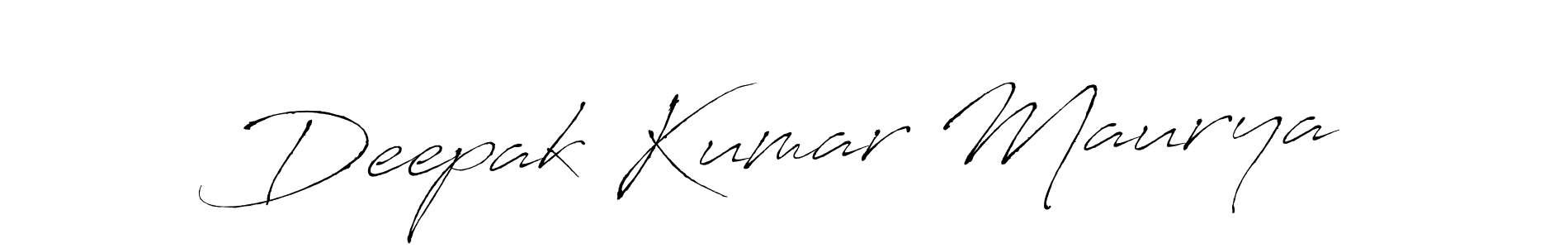 Create a beautiful signature design for name Deepak Kumar Maurya. With this signature (Antro_Vectra) fonts, you can make a handwritten signature for free. Deepak Kumar Maurya signature style 6 images and pictures png