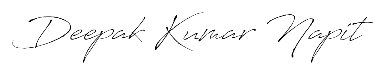 Stand out with a creative autograph for Deepak Kumar Napit. The Antro_Vectra styling blends modern aesthetics with classic signature flourishes. Deepak Kumar Napit signature style 6 images and pictures png