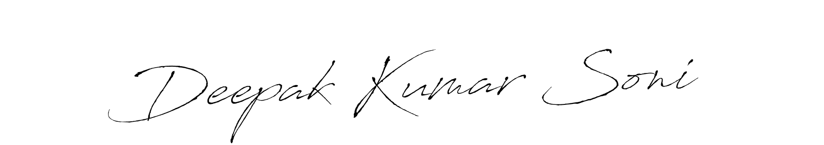 The best way (Antro_Vectra) to make a short signature is to pick only two or three words in your name. The name Deepak Kumar Soni include a total of six letters. For converting this name. Deepak Kumar Soni signature style 6 images and pictures png