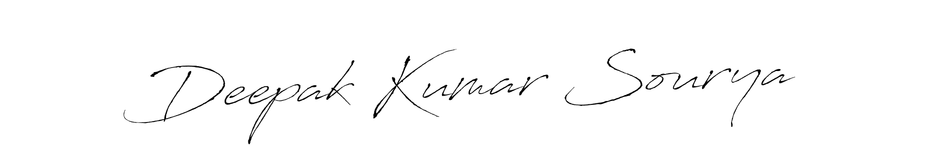 Create a beautiful signature design for name Deepak Kumar Sourya. With this signature (Antro_Vectra) fonts, you can make a handwritten signature for free. Deepak Kumar Sourya signature style 6 images and pictures png