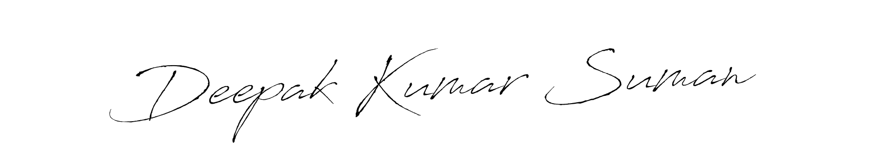 Design your own signature with our free online signature maker. With this signature software, you can create a handwritten (Antro_Vectra) signature for name Deepak Kumar Suman. Deepak Kumar Suman signature style 6 images and pictures png