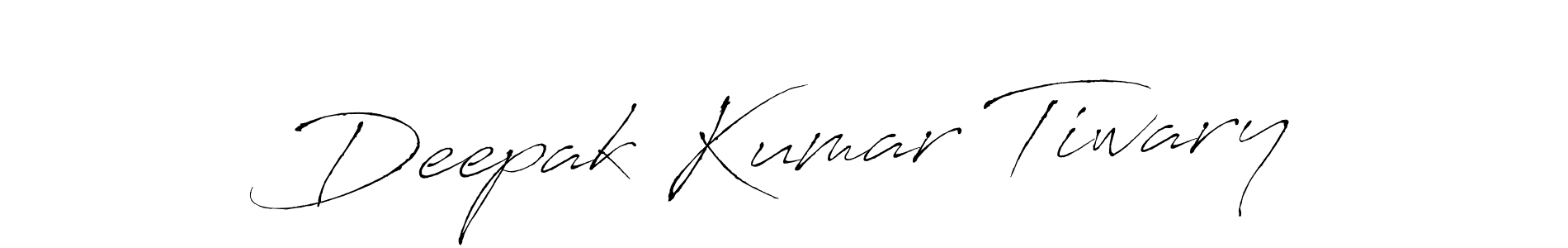 How to make Deepak Kumar Tiwary name signature. Use Antro_Vectra style for creating short signs online. This is the latest handwritten sign. Deepak Kumar Tiwary signature style 6 images and pictures png