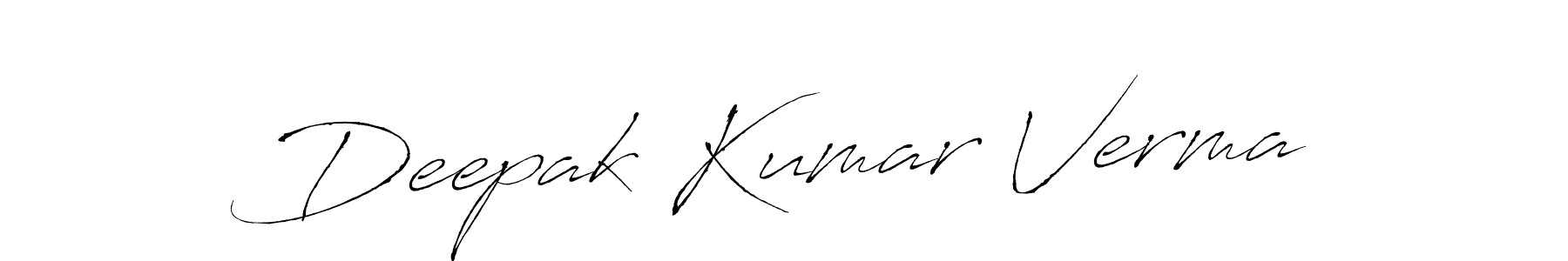 Create a beautiful signature design for name Deepak Kumar Verma. With this signature (Antro_Vectra) fonts, you can make a handwritten signature for free. Deepak Kumar Verma signature style 6 images and pictures png