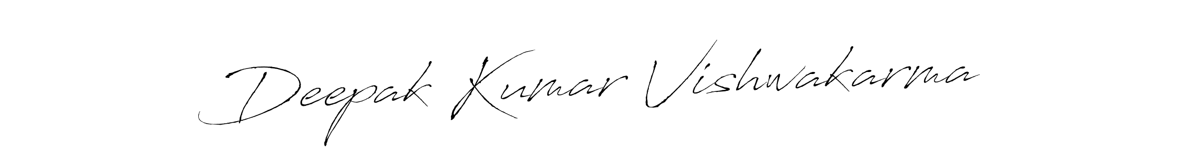 Design your own signature with our free online signature maker. With this signature software, you can create a handwritten (Antro_Vectra) signature for name Deepak Kumar Vishwakarma. Deepak Kumar Vishwakarma signature style 6 images and pictures png