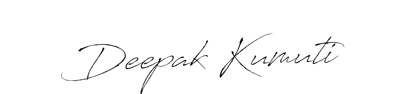 It looks lik you need a new signature style for name Deepak Kumuti. Design unique handwritten (Antro_Vectra) signature with our free signature maker in just a few clicks. Deepak Kumuti signature style 6 images and pictures png