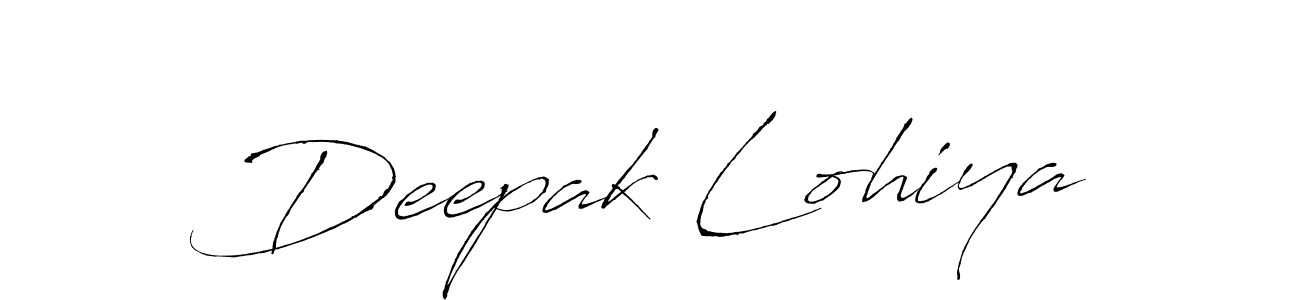 Make a beautiful signature design for name Deepak Lohiya. With this signature (Antro_Vectra) style, you can create a handwritten signature for free. Deepak Lohiya signature style 6 images and pictures png