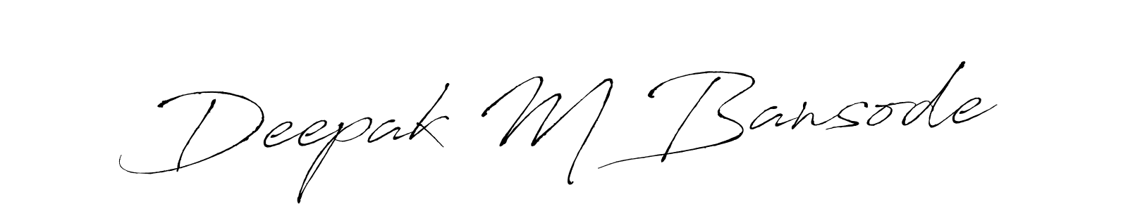 Also You can easily find your signature by using the search form. We will create Deepak M Bansode name handwritten signature images for you free of cost using Antro_Vectra sign style. Deepak M Bansode signature style 6 images and pictures png