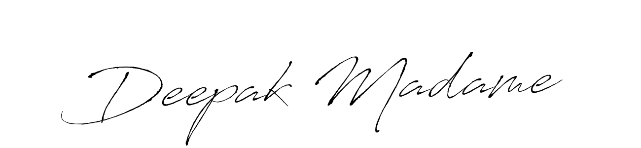 Similarly Antro_Vectra is the best handwritten signature design. Signature creator online .You can use it as an online autograph creator for name Deepak Madame. Deepak Madame signature style 6 images and pictures png