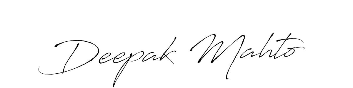 How to make Deepak Mahto name signature. Use Antro_Vectra style for creating short signs online. This is the latest handwritten sign. Deepak Mahto signature style 6 images and pictures png