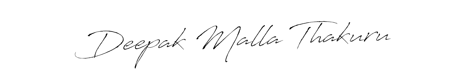 Make a beautiful signature design for name Deepak Malla Thakuru. With this signature (Antro_Vectra) style, you can create a handwritten signature for free. Deepak Malla Thakuru signature style 6 images and pictures png