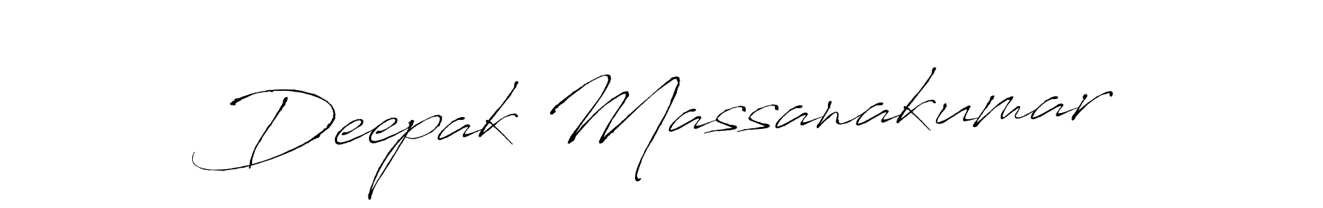 Design your own signature with our free online signature maker. With this signature software, you can create a handwritten (Antro_Vectra) signature for name Deepak Massanakumar. Deepak Massanakumar signature style 6 images and pictures png