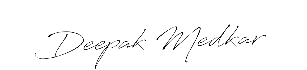 How to make Deepak Medkar signature? Antro_Vectra is a professional autograph style. Create handwritten signature for Deepak Medkar name. Deepak Medkar signature style 6 images and pictures png