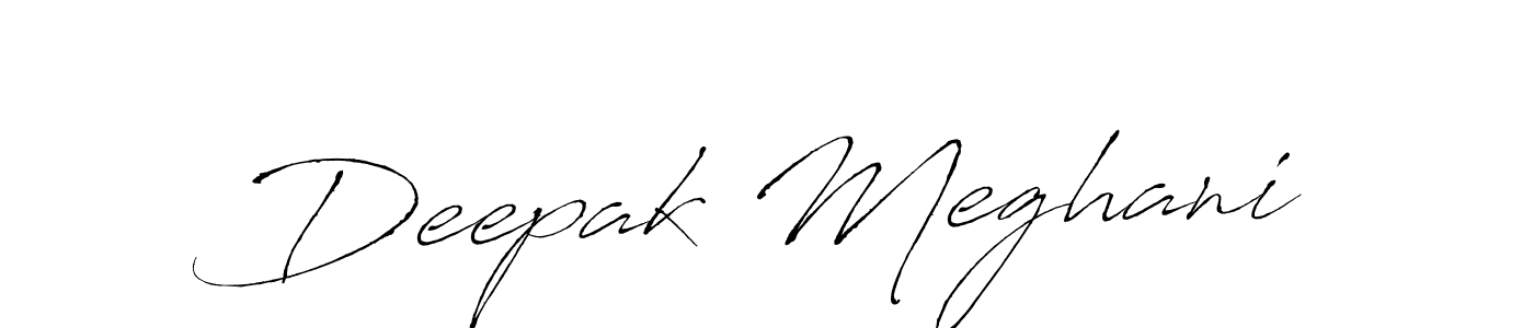 Also You can easily find your signature by using the search form. We will create Deepak Meghani name handwritten signature images for you free of cost using Antro_Vectra sign style. Deepak Meghani signature style 6 images and pictures png