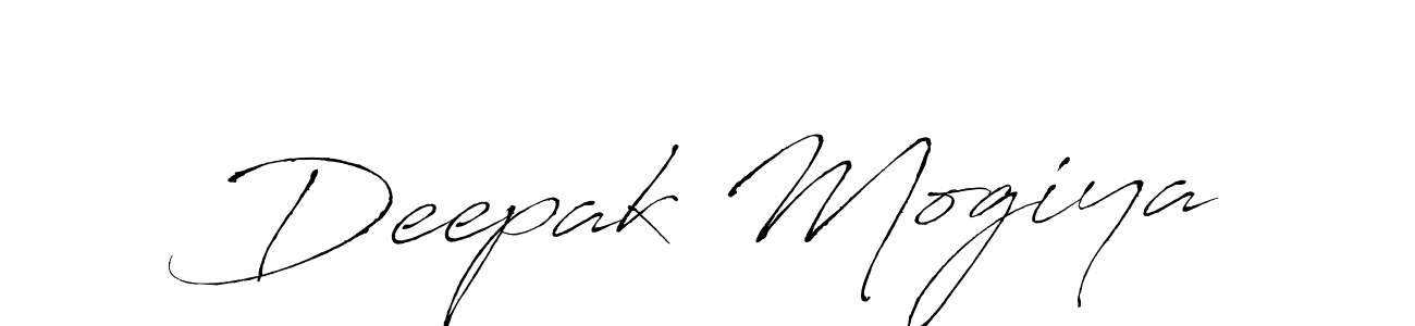 How to make Deepak Mogiya name signature. Use Antro_Vectra style for creating short signs online. This is the latest handwritten sign. Deepak Mogiya signature style 6 images and pictures png