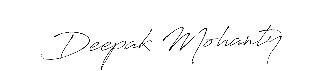 How to make Deepak Mohanty name signature. Use Antro_Vectra style for creating short signs online. This is the latest handwritten sign. Deepak Mohanty signature style 6 images and pictures png