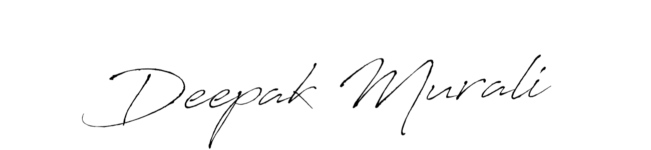 This is the best signature style for the Deepak Murali name. Also you like these signature font (Antro_Vectra). Mix name signature. Deepak Murali signature style 6 images and pictures png