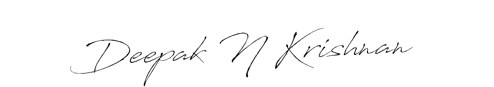 You can use this online signature creator to create a handwritten signature for the name Deepak N Krishnan. This is the best online autograph maker. Deepak N Krishnan signature style 6 images and pictures png