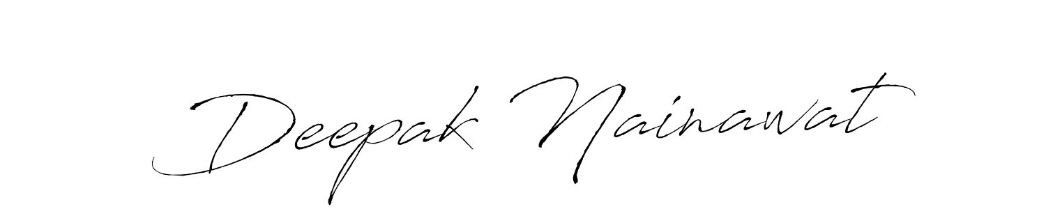 Deepak Nainawat stylish signature style. Best Handwritten Sign (Antro_Vectra) for my name. Handwritten Signature Collection Ideas for my name Deepak Nainawat. Deepak Nainawat signature style 6 images and pictures png