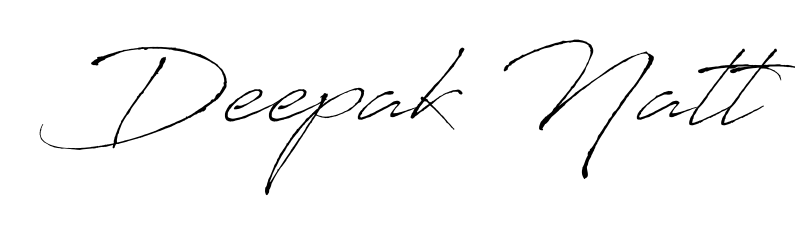 Use a signature maker to create a handwritten signature online. With this signature software, you can design (Antro_Vectra) your own signature for name Deepak Natt. Deepak Natt signature style 6 images and pictures png