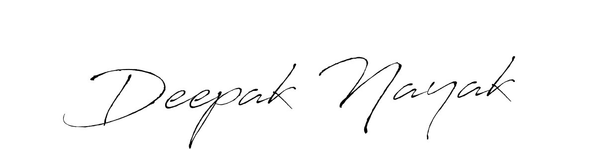 Design your own signature with our free online signature maker. With this signature software, you can create a handwritten (Antro_Vectra) signature for name Deepak Nayak. Deepak Nayak signature style 6 images and pictures png