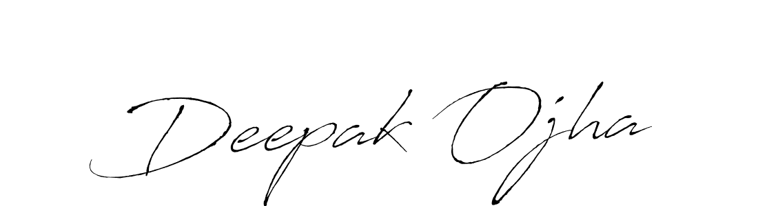 How to make Deepak Ojha name signature. Use Antro_Vectra style for creating short signs online. This is the latest handwritten sign. Deepak Ojha signature style 6 images and pictures png