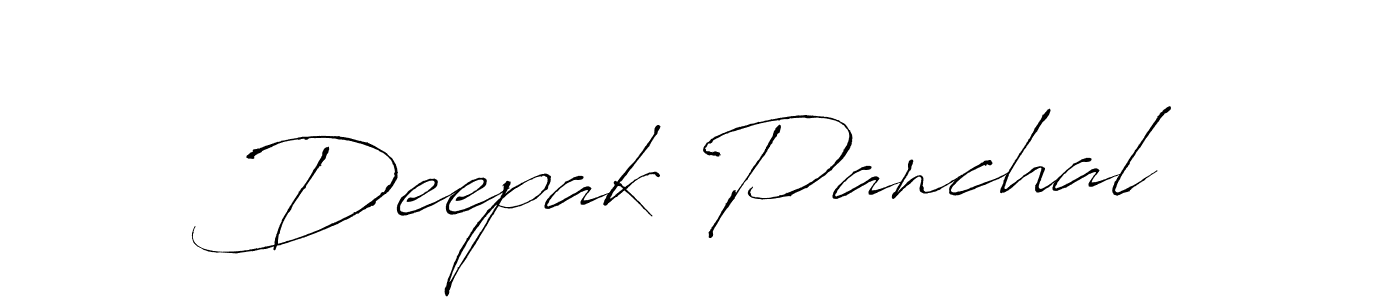 How to make Deepak Panchal name signature. Use Antro_Vectra style for creating short signs online. This is the latest handwritten sign. Deepak Panchal signature style 6 images and pictures png