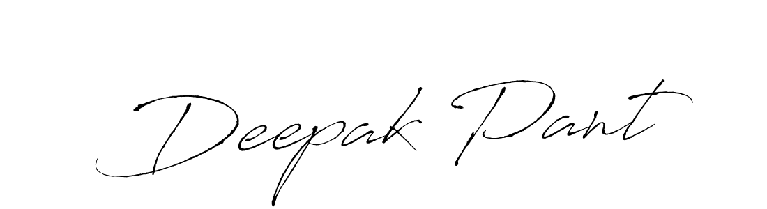 How to make Deepak Pant signature? Antro_Vectra is a professional autograph style. Create handwritten signature for Deepak Pant name. Deepak Pant signature style 6 images and pictures png