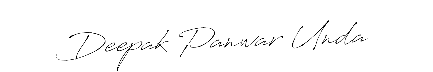 Create a beautiful signature design for name Deepak Panwar Unda. With this signature (Antro_Vectra) fonts, you can make a handwritten signature for free. Deepak Panwar Unda signature style 6 images and pictures png