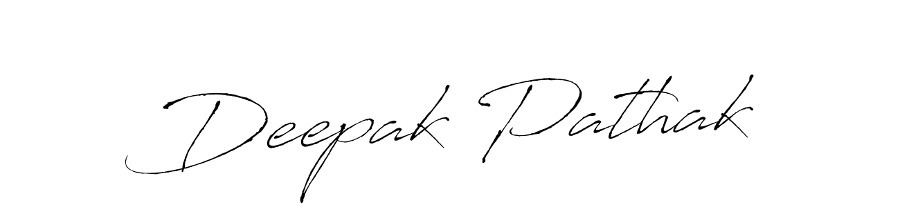 Create a beautiful signature design for name Deepak Pathak. With this signature (Antro_Vectra) fonts, you can make a handwritten signature for free. Deepak Pathak signature style 6 images and pictures png