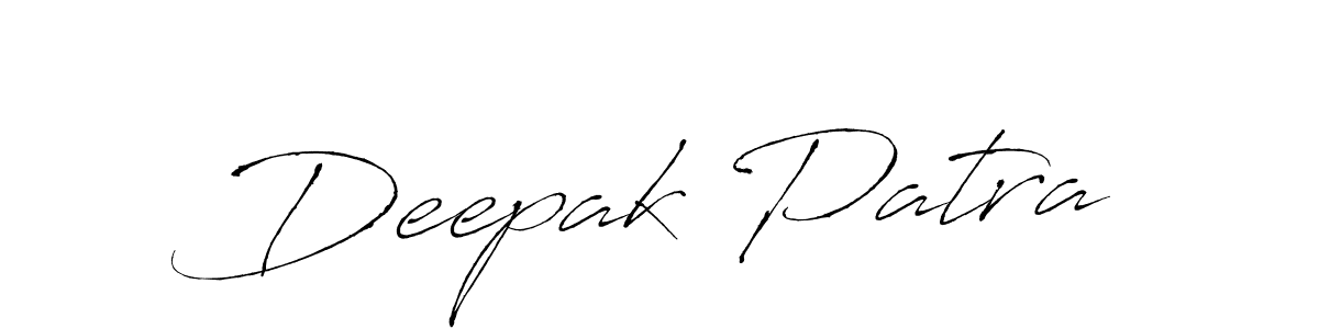 The best way (Antro_Vectra) to make a short signature is to pick only two or three words in your name. The name Deepak Patra include a total of six letters. For converting this name. Deepak Patra signature style 6 images and pictures png