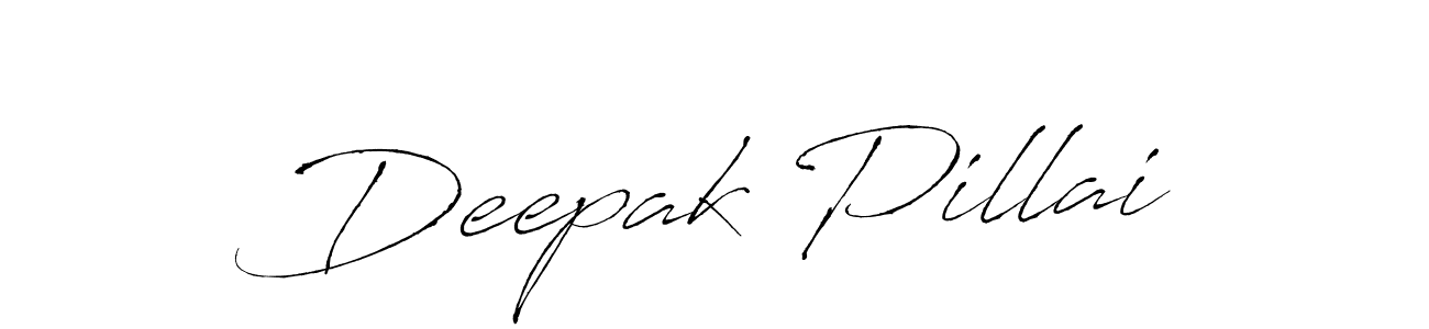 Use a signature maker to create a handwritten signature online. With this signature software, you can design (Antro_Vectra) your own signature for name Deepak Pillai. Deepak Pillai signature style 6 images and pictures png