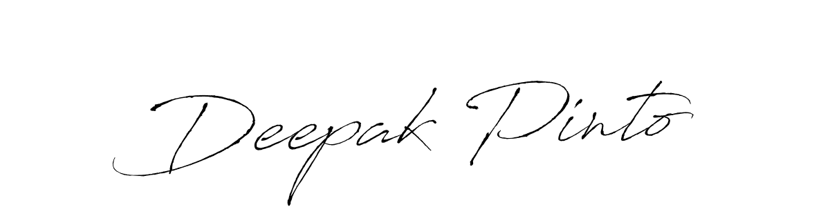 Also we have Deepak Pinto name is the best signature style. Create professional handwritten signature collection using Antro_Vectra autograph style. Deepak Pinto signature style 6 images and pictures png