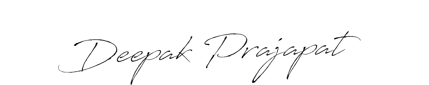 Design your own signature with our free online signature maker. With this signature software, you can create a handwritten (Antro_Vectra) signature for name Deepak Prajapat. Deepak Prajapat signature style 6 images and pictures png