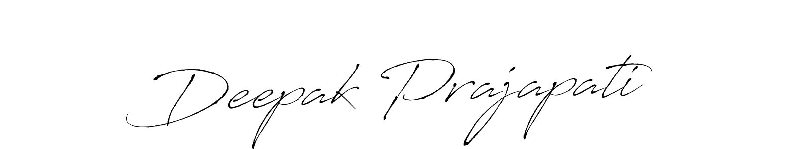 Make a beautiful signature design for name Deepak Prajapati. With this signature (Antro_Vectra) style, you can create a handwritten signature for free. Deepak Prajapati signature style 6 images and pictures png
