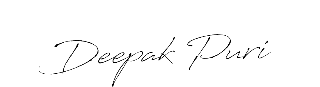 It looks lik you need a new signature style for name Deepak Puri. Design unique handwritten (Antro_Vectra) signature with our free signature maker in just a few clicks. Deepak Puri signature style 6 images and pictures png