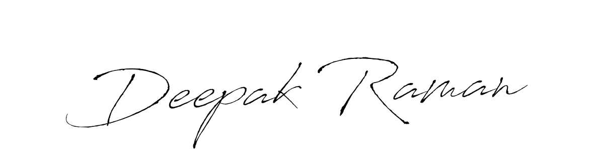 How to make Deepak Raman name signature. Use Antro_Vectra style for creating short signs online. This is the latest handwritten sign. Deepak Raman signature style 6 images and pictures png
