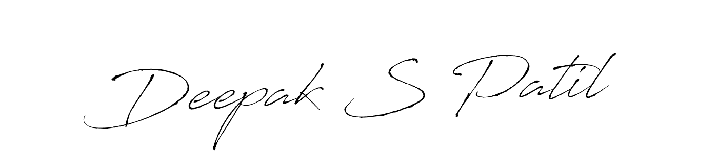 Make a beautiful signature design for name Deepak S Patil. With this signature (Antro_Vectra) style, you can create a handwritten signature for free. Deepak S Patil signature style 6 images and pictures png