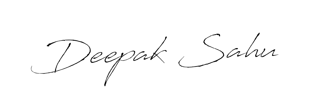 How to make Deepak Sahu signature? Antro_Vectra is a professional autograph style. Create handwritten signature for Deepak Sahu name. Deepak Sahu signature style 6 images and pictures png