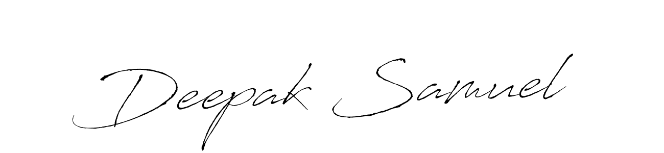 You should practise on your own different ways (Antro_Vectra) to write your name (Deepak Samuel) in signature. don't let someone else do it for you. Deepak Samuel signature style 6 images and pictures png