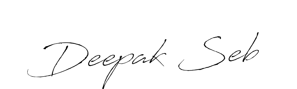 The best way (Antro_Vectra) to make a short signature is to pick only two or three words in your name. The name Deepak Seb include a total of six letters. For converting this name. Deepak Seb signature style 6 images and pictures png