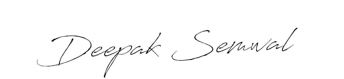 Create a beautiful signature design for name Deepak Semwal. With this signature (Antro_Vectra) fonts, you can make a handwritten signature for free. Deepak Semwal signature style 6 images and pictures png