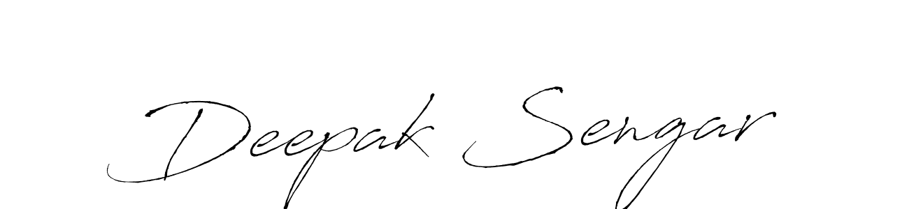 Antro_Vectra is a professional signature style that is perfect for those who want to add a touch of class to their signature. It is also a great choice for those who want to make their signature more unique. Get Deepak Sengar name to fancy signature for free. Deepak Sengar signature style 6 images and pictures png