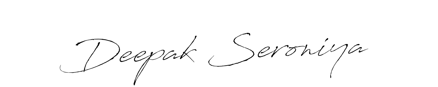 Create a beautiful signature design for name Deepak Seroniya. With this signature (Antro_Vectra) fonts, you can make a handwritten signature for free. Deepak Seroniya signature style 6 images and pictures png