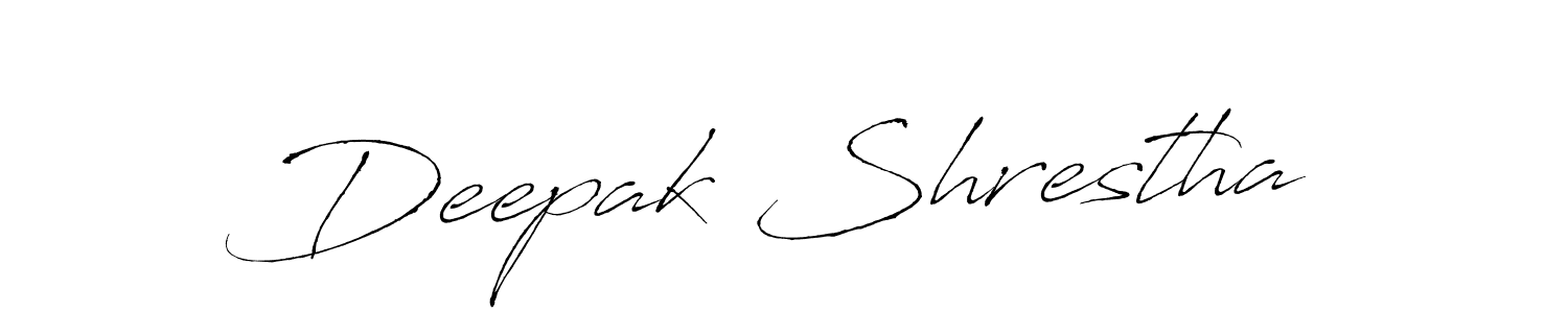 It looks lik you need a new signature style for name Deepak Shrestha. Design unique handwritten (Antro_Vectra) signature with our free signature maker in just a few clicks. Deepak Shrestha signature style 6 images and pictures png