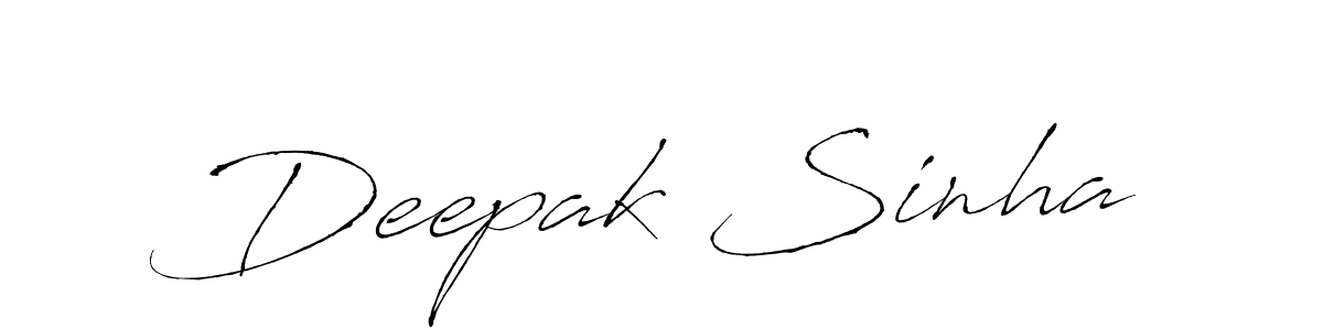 How to make Deepak Sinha name signature. Use Antro_Vectra style for creating short signs online. This is the latest handwritten sign. Deepak Sinha signature style 6 images and pictures png