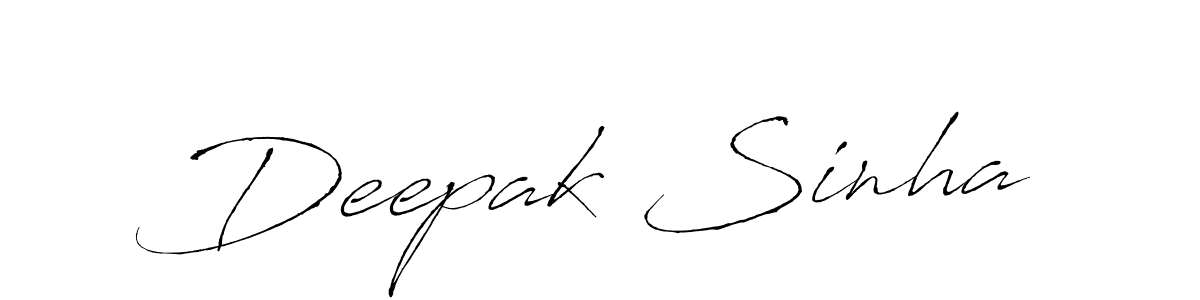 Deepak Sinha stylish signature style. Best Handwritten Sign (Antro_Vectra) for my name. Handwritten Signature Collection Ideas for my name Deepak Sinha. Deepak Sinha signature style 6 images and pictures png