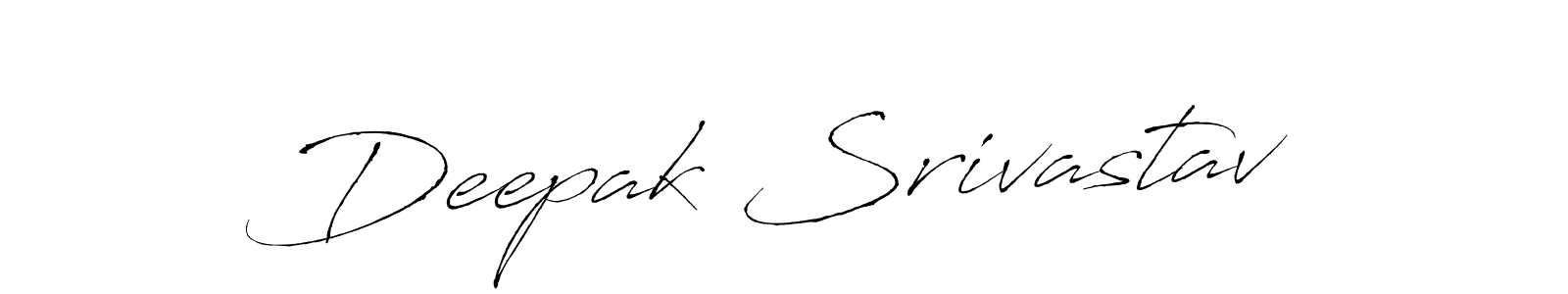 Create a beautiful signature design for name Deepak Srivastav. With this signature (Antro_Vectra) fonts, you can make a handwritten signature for free. Deepak Srivastav signature style 6 images and pictures png