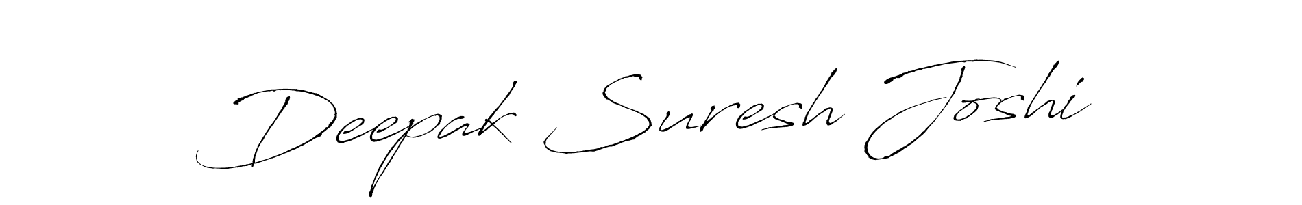 How to make Deepak Suresh Joshi name signature. Use Antro_Vectra style for creating short signs online. This is the latest handwritten sign. Deepak Suresh Joshi signature style 6 images and pictures png