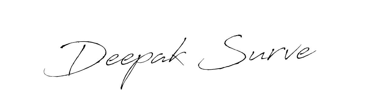 Deepak Surve stylish signature style. Best Handwritten Sign (Antro_Vectra) for my name. Handwritten Signature Collection Ideas for my name Deepak Surve. Deepak Surve signature style 6 images and pictures png
