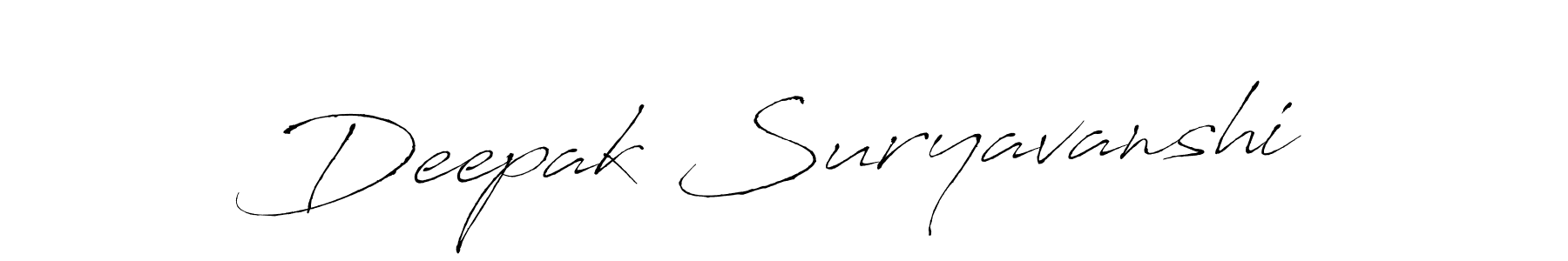 Use a signature maker to create a handwritten signature online. With this signature software, you can design (Antro_Vectra) your own signature for name Deepak Suryavanshi. Deepak Suryavanshi signature style 6 images and pictures png